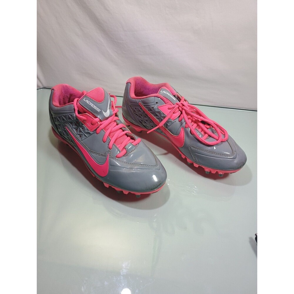 LACROSSE SPEEDLAX CLEATS SIZE 9.5 (GRAY/PINK)